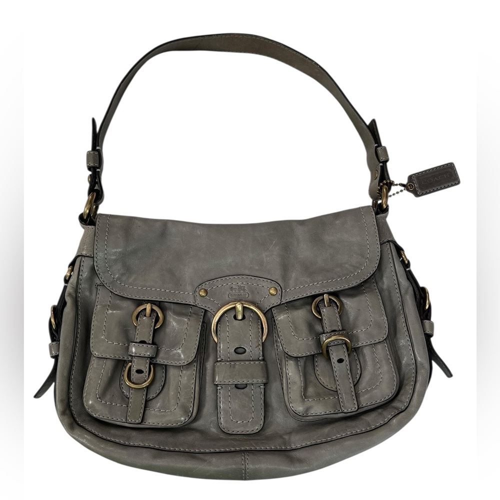Vintage Coach Legacy Garcia Hobo Handbag Model 12654 Gray Leather